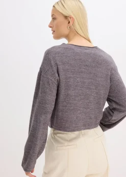 Gilet en fine maille côtelée