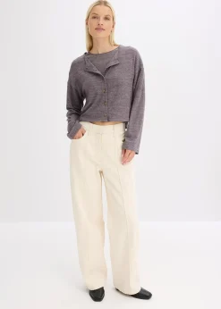 Gilet en fine maille côtelée