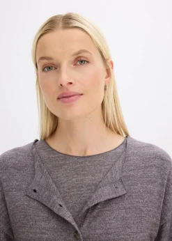 Gilet en fine maille côtelée