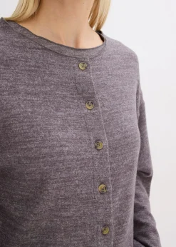 Gilet en fine maille côtelée