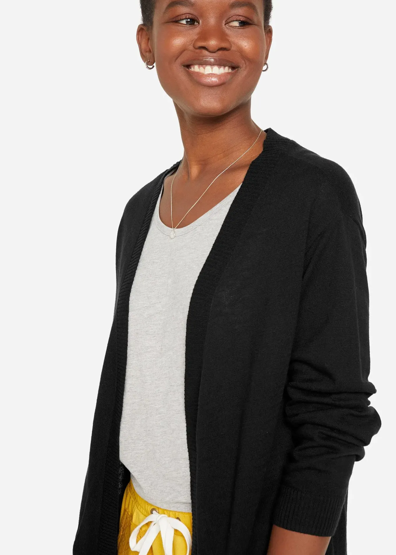 Gilet en fine maille de coton