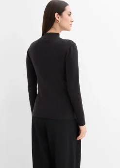 Gilet en fine maille de viscose mélangée