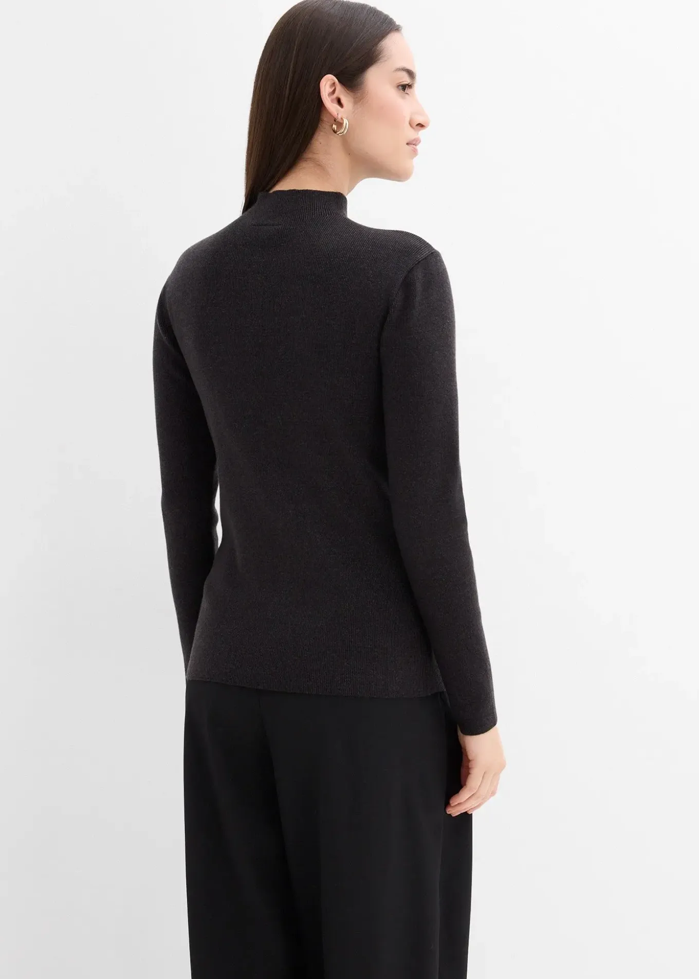 Gilet en fine maille de viscose mélangée