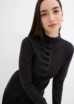 Gilet en fine maille de viscose mélangée