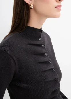 Gilet en fine maille de viscose mélangée