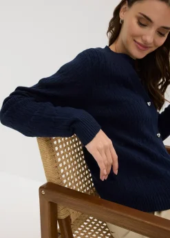 Gilet en fine maille de viscose mélangée