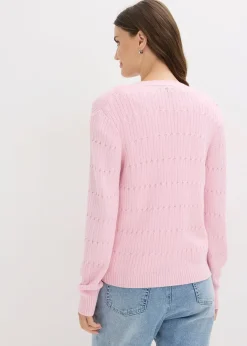 Gilet en fine maille de viscose mélangée