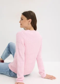 Gilet en fine maille de viscose mélangée