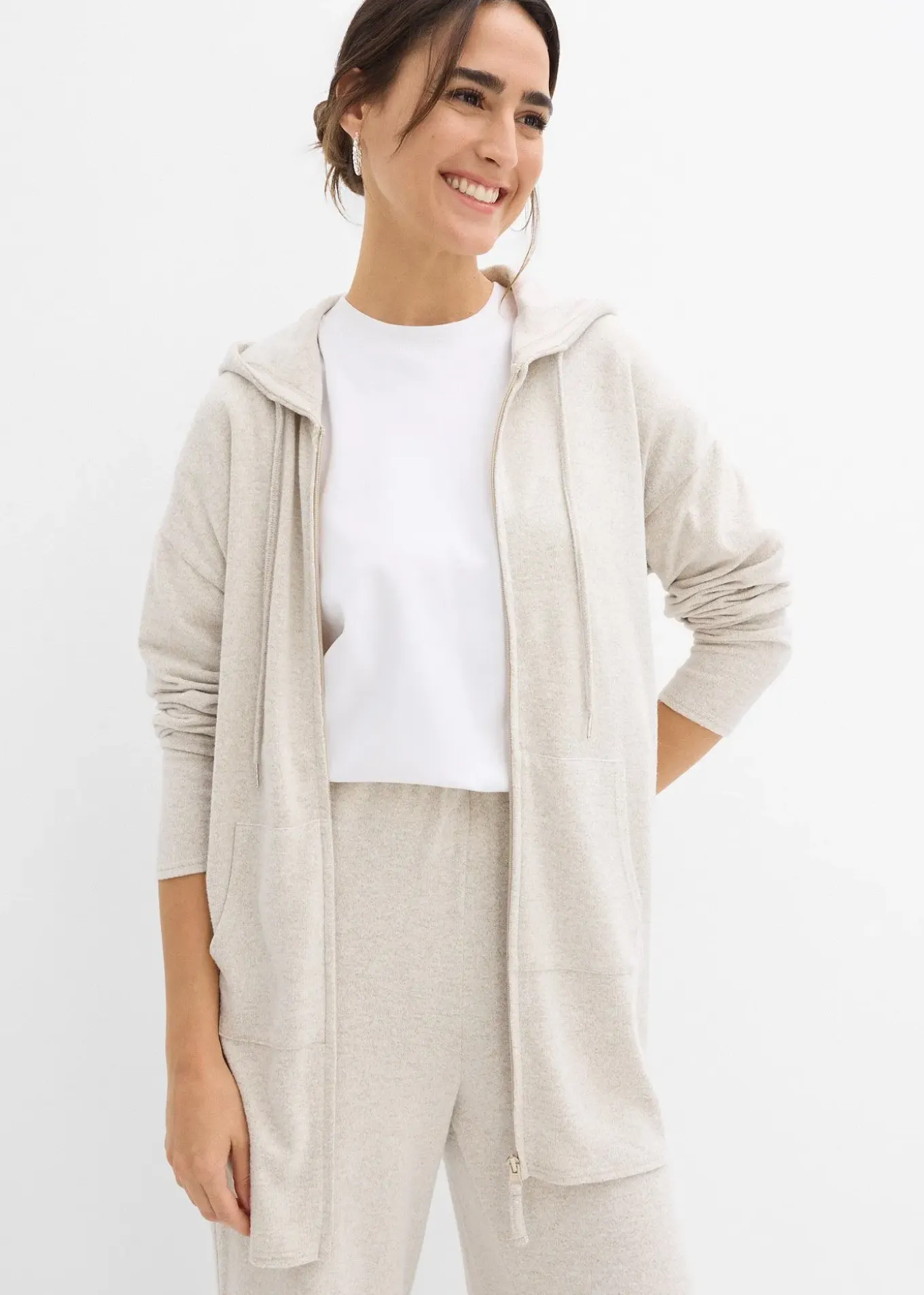 Gilet en fine maille mélangée