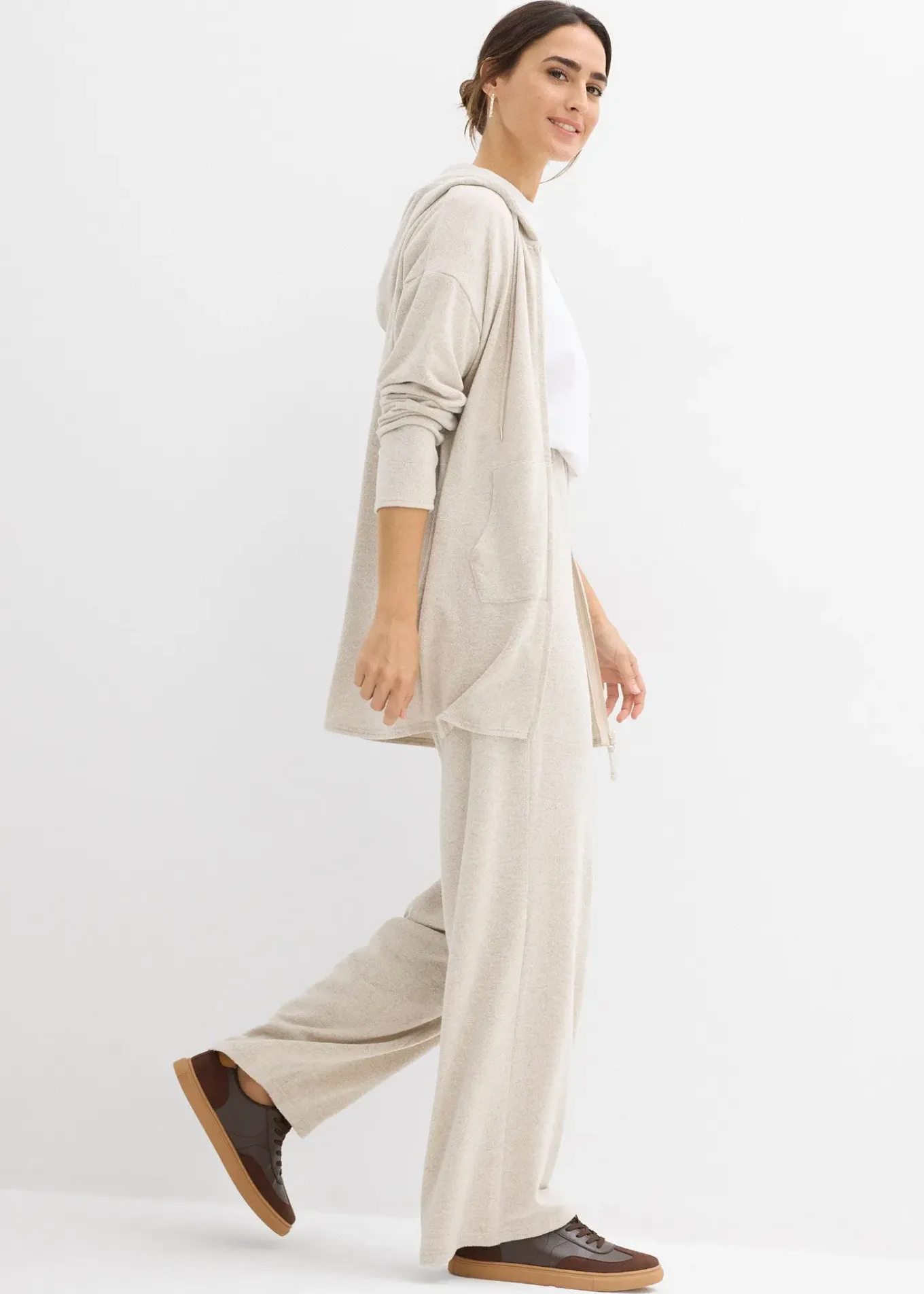 Gilet en fine maille mélangée