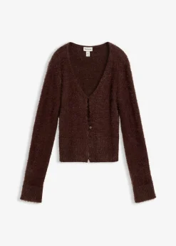 Gilet en fine maille poilue