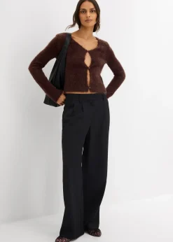 Gilet en fine maille poilue