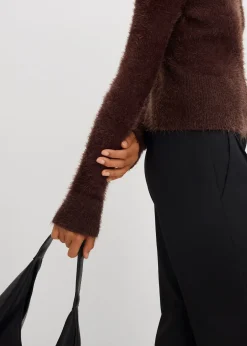 Gilet en fine maille poilue