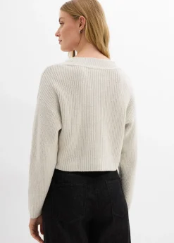 Gilet en grosse maille 100% coton