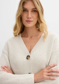 Gilet en grosse maille 100% coton