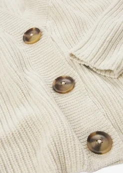 Gilet en grosse maille 100% coton