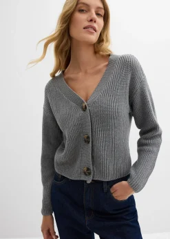 Gilet en grosse maille 100% coton