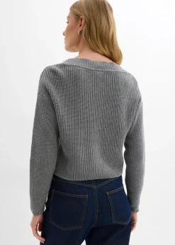 Gilet en grosse maille 100% coton