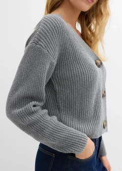 Gilet en grosse maille 100% coton