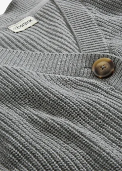 Gilet en grosse maille 100% coton