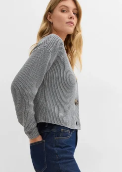 Gilet en grosse maille 100% coton