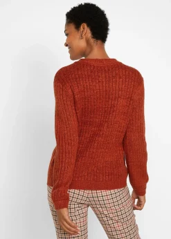 Gilet en grosse maille avec coton recyclé