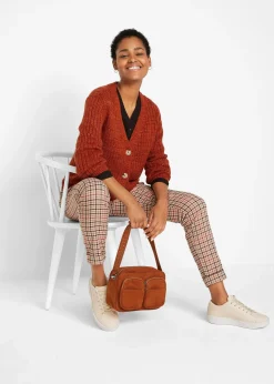 Gilet en grosse maille avec coton recyclé