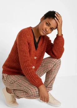 Gilet en grosse maille avec coton recyclé