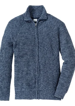 Gilet en grosse maille côtelée avec coton