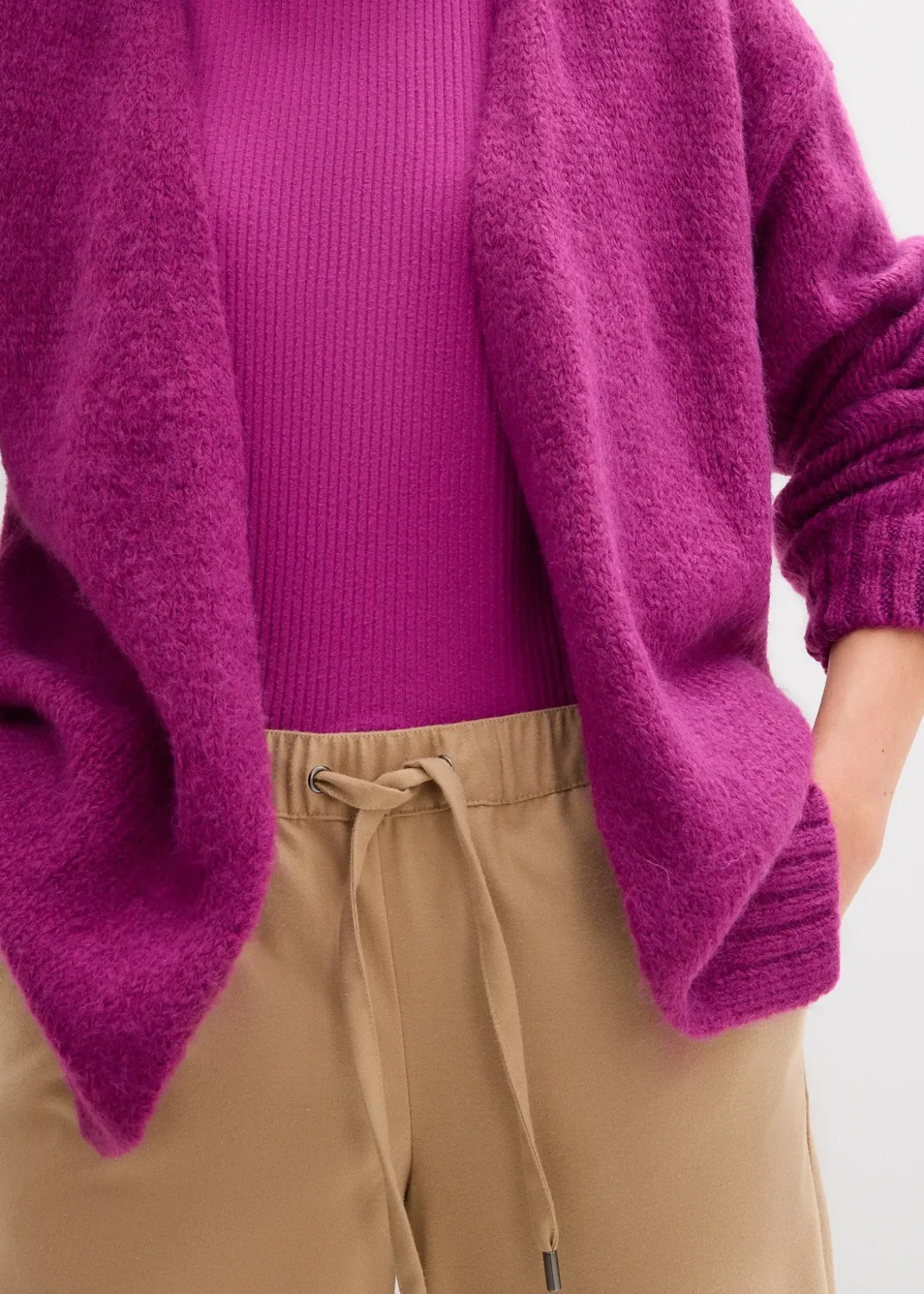 Gilet en grosse maille oversize