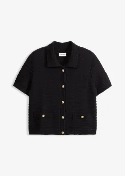 Gilet en maille à boutons décoratifs