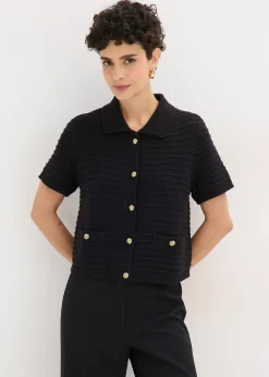 Gilet en maille à boutons décoratifs