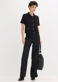 Gilet en maille à boutons décoratifs