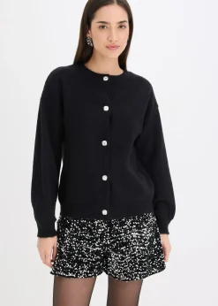 Gilet en maille à boutons décoratifs