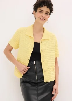 Gilet en maille à boutons décoratifs