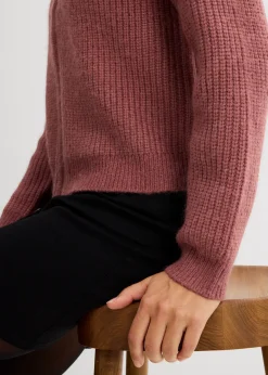 Gilet en maille à capuche