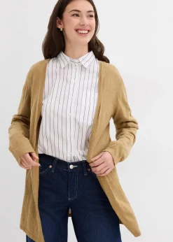 Gilet en maille 100% coton flammé