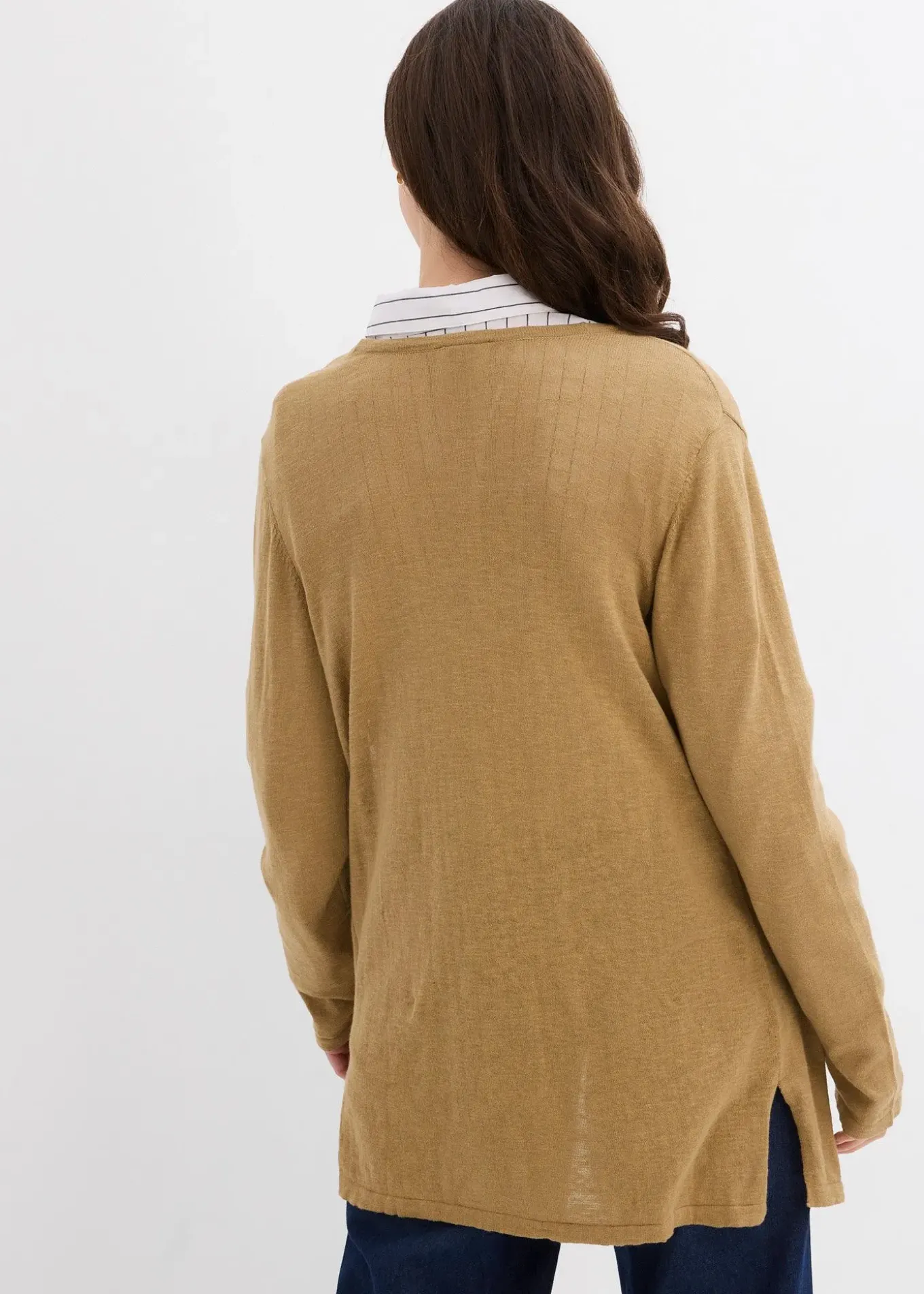 Gilet en maille 100% coton flammé