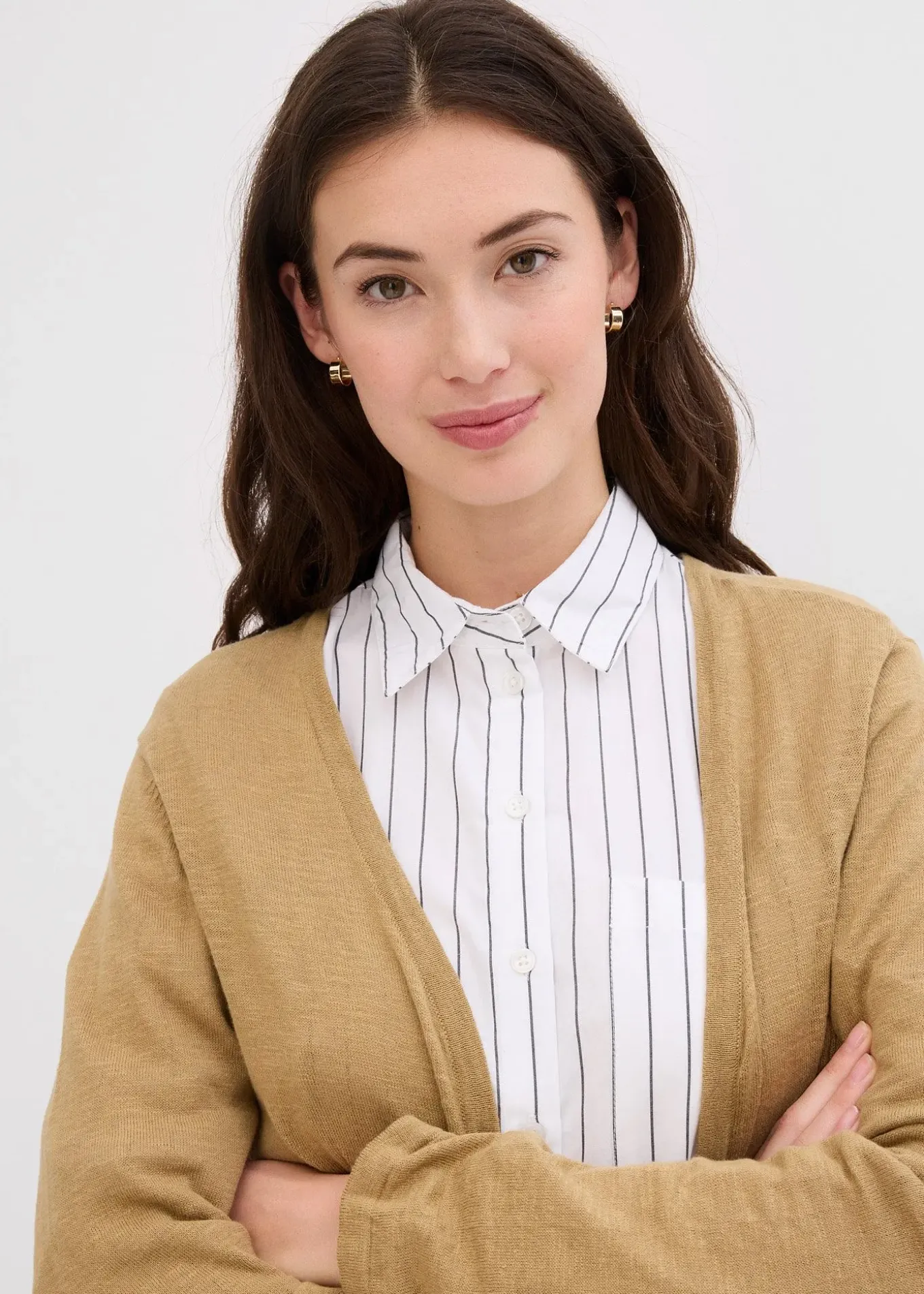 Gilet en maille 100% coton flammé