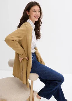 Gilet en maille 100% coton flammé