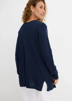 Gilet en maille 100% coton flammé