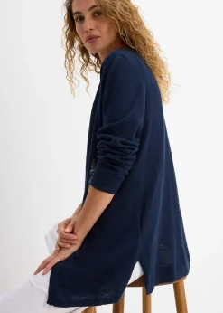 Gilet en maille 100% coton flammé