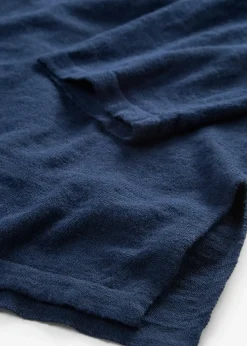 Gilet en maille 100% coton flammé