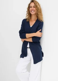 Gilet en maille 100% coton flammé