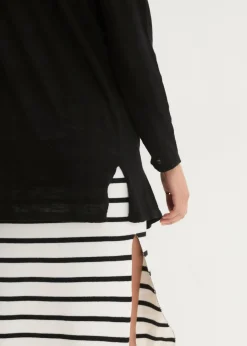 Gilet en maille 100% coton flammé