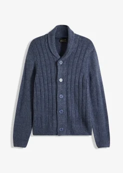 Gilet en maille à motif côtelé