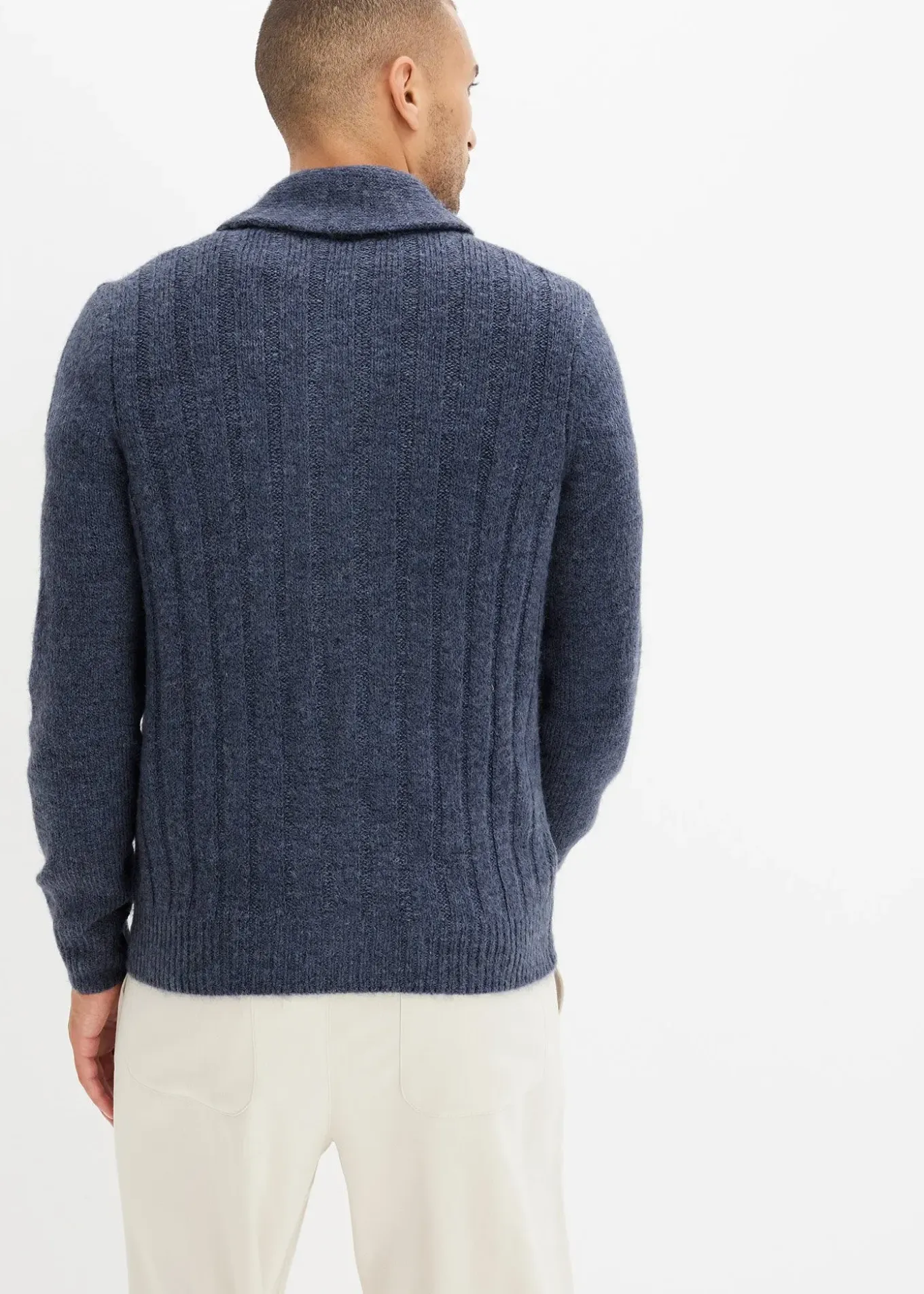 Gilet en maille à motif côtelé