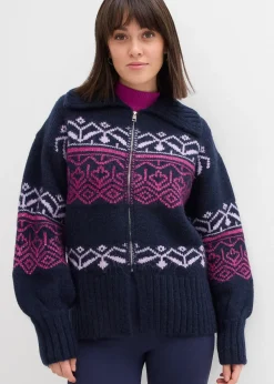 Gilet en maille à motif norvégien