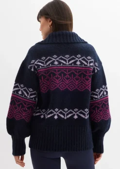 Gilet en maille à motif norvégien