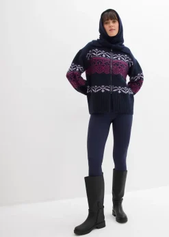 Gilet en maille à motif norvégien